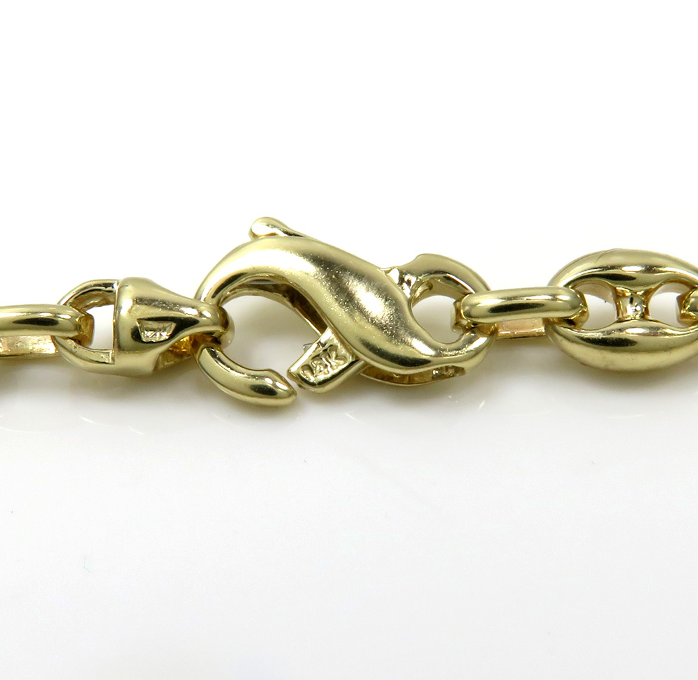 14k white or yellow gold solid gucci link chain 22- 26 inches 5.20mm