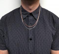 14k rose ,white, yellow gold solid miami link chain 20-24 inch 2.50mm