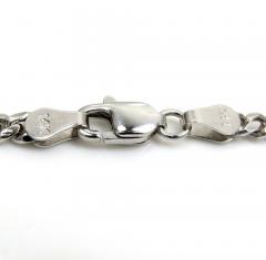 14k rose or white gold solid miami link chain 20-30 inch 3.20mm