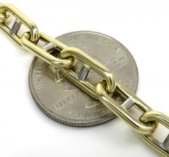 10k two tone hollow rounded mariner 22 inches 7mm 