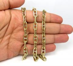 10k two tone hollow rounded mariner 22 inches 7mm 