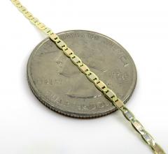 10k yellow gold solid tight mariner link chain 16-24 inch 1.8mm
