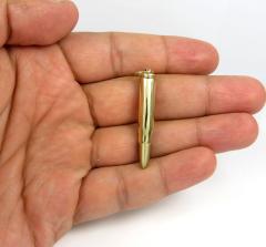 14k yellow gold ak-47 bullet pendant