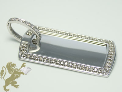 1.20ct 14k solid white gold