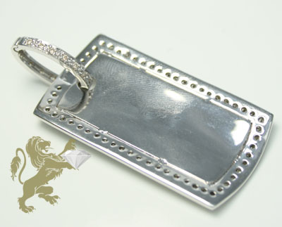 1.20ct 14k solid white gold