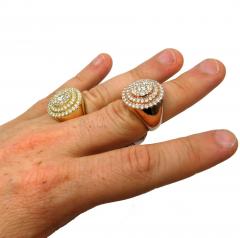 14k white yellow or rose gold diamond cake ring 2.85ct 