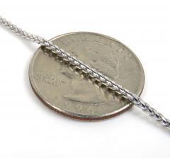 14k solid white gold franco chain 18-24 inch 1.70mm