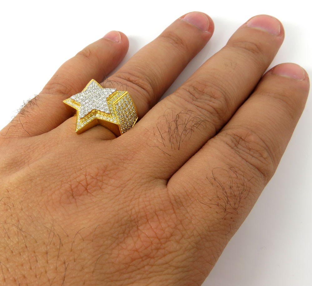 14k yellow gold diamond vs double star ring 2.41ct - Image 5