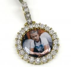 10k yellow gold xl diamond picture pendant 1.45ct