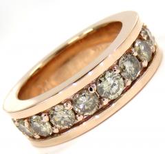 14k rose white or yellow 20 pointer diamond eternity band 4.18ct