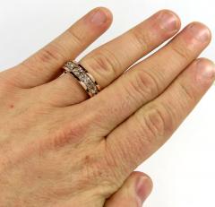 14k rose white or yellow 20 pointer diamond eternity band 4.18ct