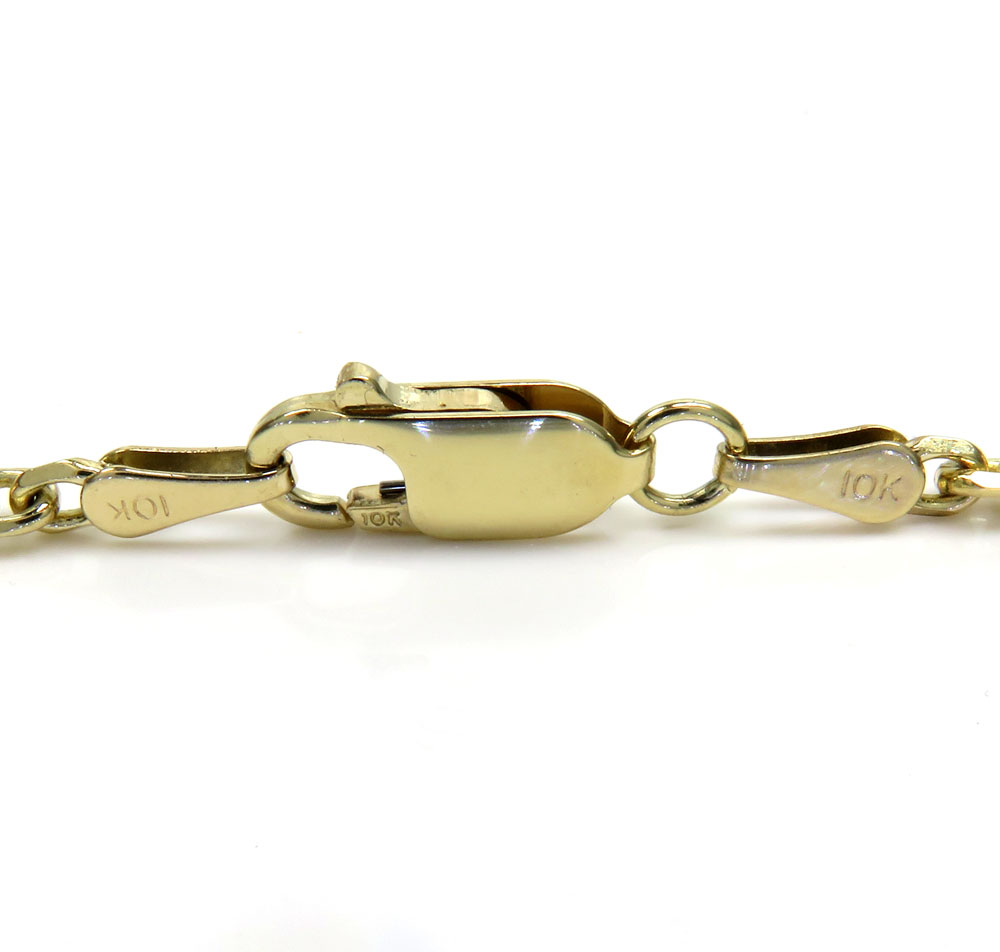 10k yellow gold solid cable link chain 22 inch 2.80mm