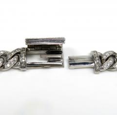 14k white yellow or rose  gold vs diamond miami bracelet 8.50