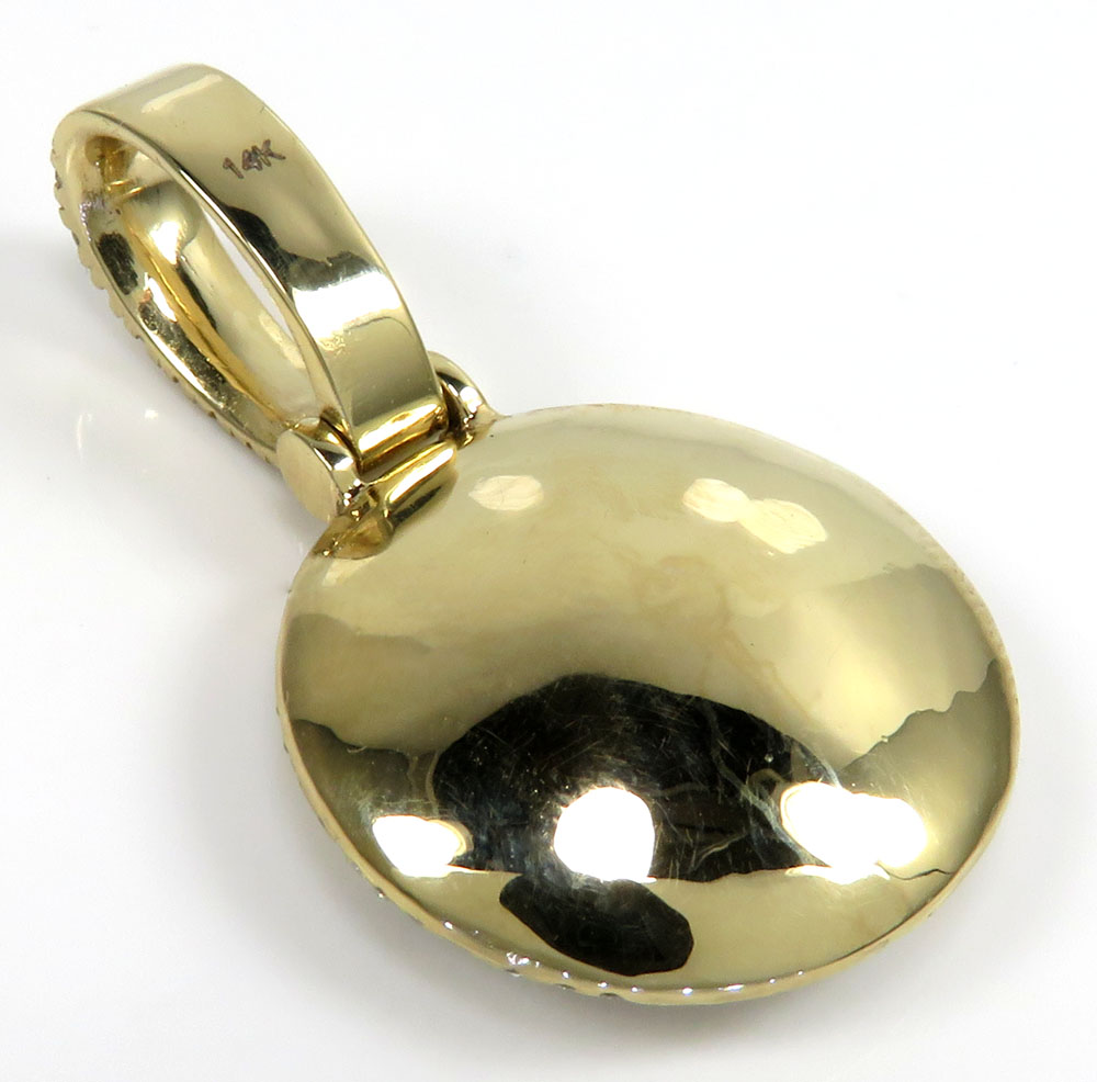 14k white yellow or rose gold vs diamond evil eye pendant 2.50ct