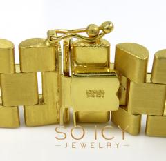 10k yellow gold presidential style bracelet 8.50