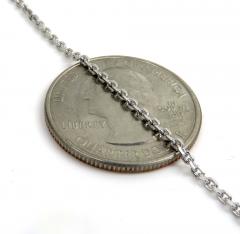 .925 sterling silver octagon cut blue sapphire cable link necklace 16-22