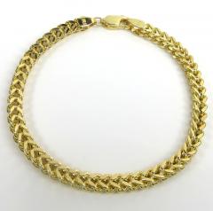 10k yellow gold franco bracelet 8.50 inch 4.80mm