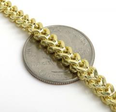 10k yellow gold franco bracelet 8.50 inch 4.80mm