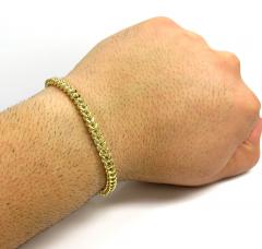 10k yellow gold franco bracelet 8.50 inch 4.80mm
