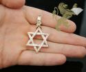 1.00ct 14k yellow gold diamond star of david pendant
