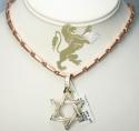 1.00ct 14k yellow gold diamond star of david pendant
