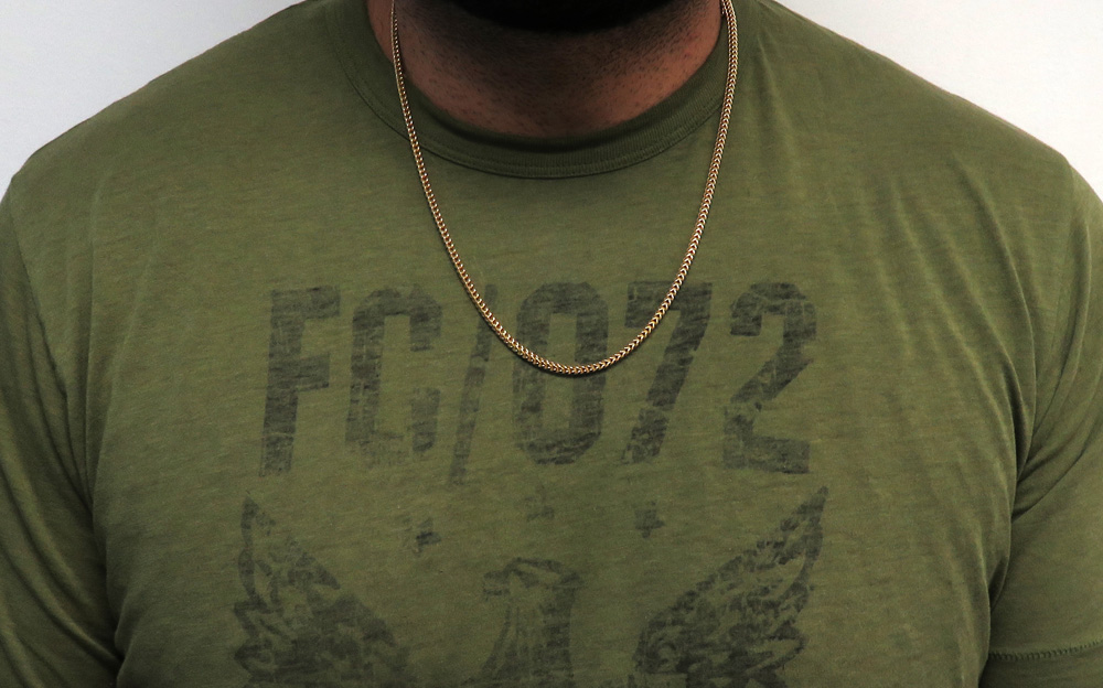 14k yellow gold hollow box franco chain 18-24