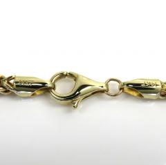 14k yellow gold hollow box franco chain 18-24