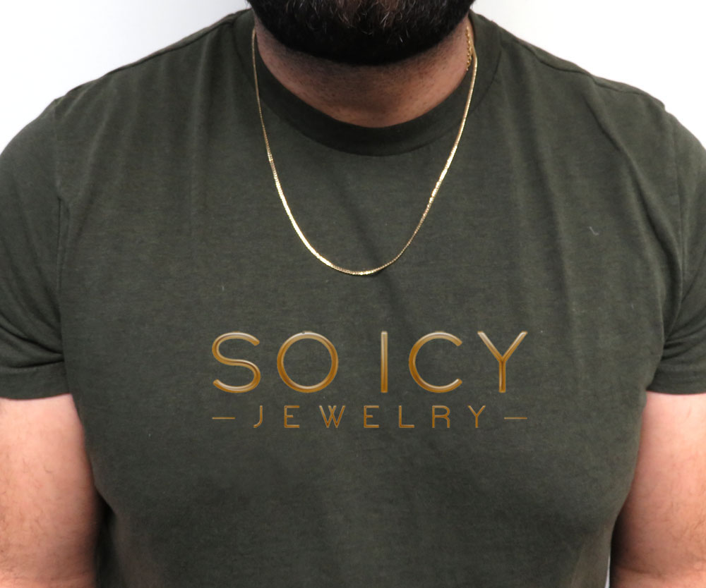 10k yellow gold solid skinny cuban chain 18-24 inch 2.0mm