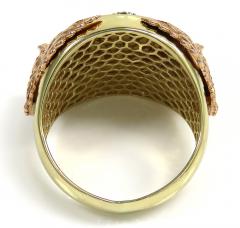 14k tri color gold american eagle ring 