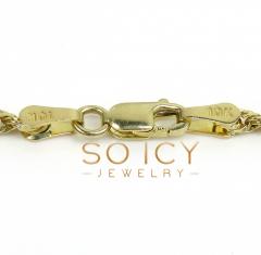 10k yellow gold solid rope chain 16-24 inch 2mm