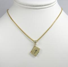 10k yellow gold mini holy bible book pendant 