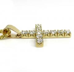14k gold round 15 pointer si2 diamond cross 1.65ct