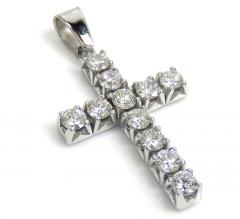 14k gold round 15 pointer si2 diamond cross 1.65ct