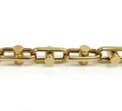 14k two tone gold fancy anchor link chain 24-26 inch 6-6.80mm