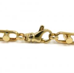14k two tone gold fancy anchor link chain 24-26 inch 6-6.80mm