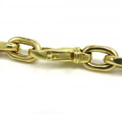 14k yellow gold semi solid hermes link chain 24 inches 9mm