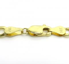 14k yellow gold solid cuban id bracelet 8 inch 5.7mm 