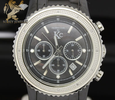 0.15ct mens techno com by kc diamond watch