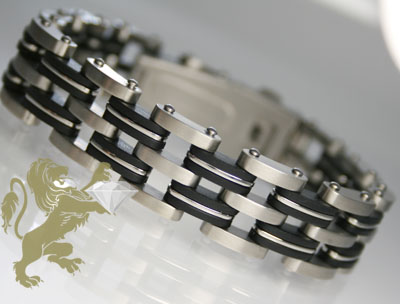 White stainless steel & rubber