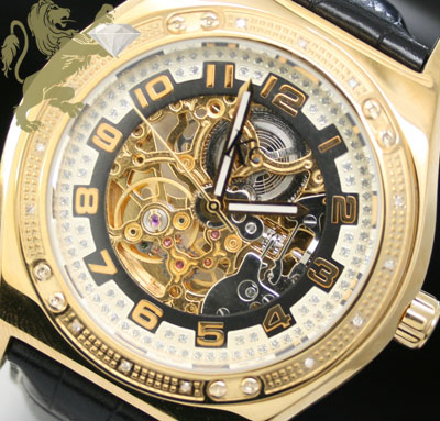 0.20ct mens techno com by kc genuine diamond watch