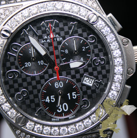 7.50ct unisex aqua master genuine diamond