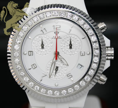 2.85ct mens aqua master genuine diamond watch 