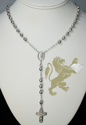 14k solid white gold