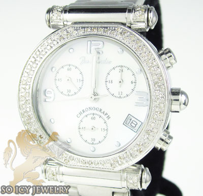 Ladies joe rodeo diamond watch white valerie 1.10ct - Image 1