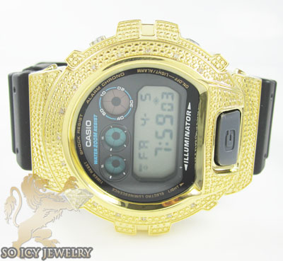 Mens diamond yellow g-shock watch 0.15ct - Image 1