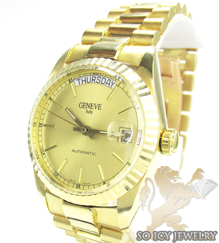 mens solid gold rolex