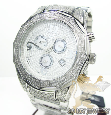 Diamond icelink corona mens watch 4.50ct