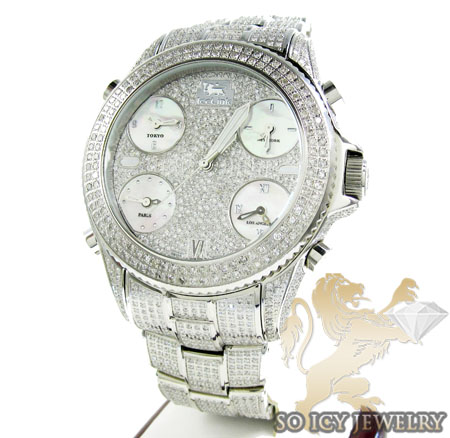 Diamond icelink marco polo fully iced mens watch 15.00ct - Image 1