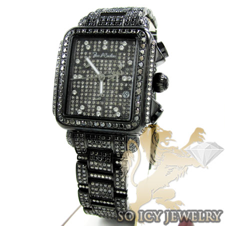Ladies joe rodeo black stainless steel madison black diamond watch 13.50ct jrmd34 - Image 1