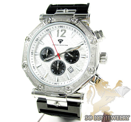 Mens aqua master diamond watch 0.20ct - Image 1